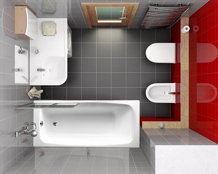 Дизайн ванной комнаты 170 на 170