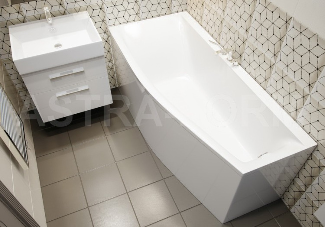 Astra-Form СКАТ 170x75 левая цветная по RAL