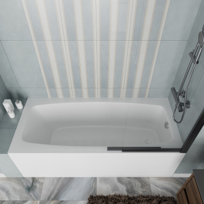 Vincea VBT-2S170-FR с каркасом 1700*750*440, пристенная, цвет белый