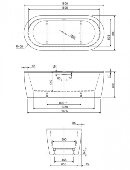 CEZARES SLIM CENTRAL-180-80-60-NERO-SET CEZARES SLIM CENTRAL-180-80-60-NERO-SET