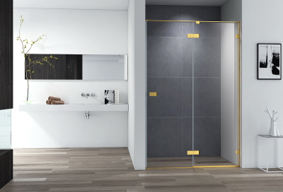 Cezares Bellagio 140 BELLAGIO-B-12-140-C-BORO профиль Золото брашированное стекло прозрачное