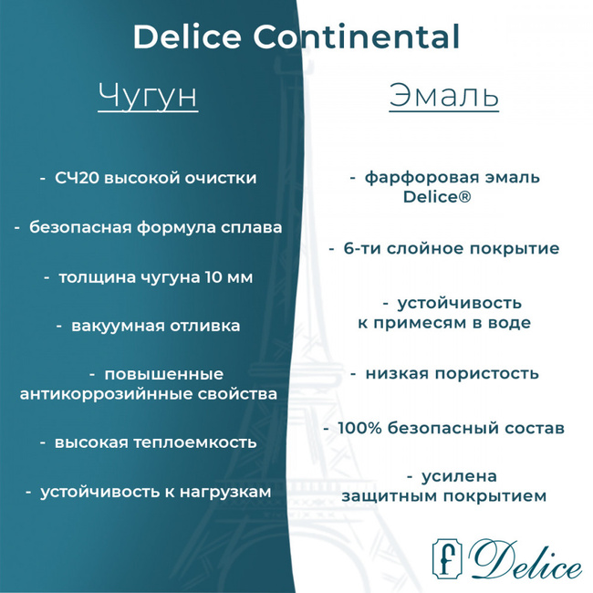 Delice Continental 180х80 DLR230627