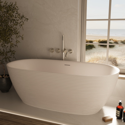 Vincea VBT-701-1700MW, 1700*800*585, цвет белый мат., щелевой перелив, слив белый