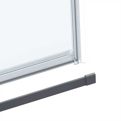 Vincea Como Soft VDS-1CS120CLGM, 1200, вороненая сталь, стекло прозрачное