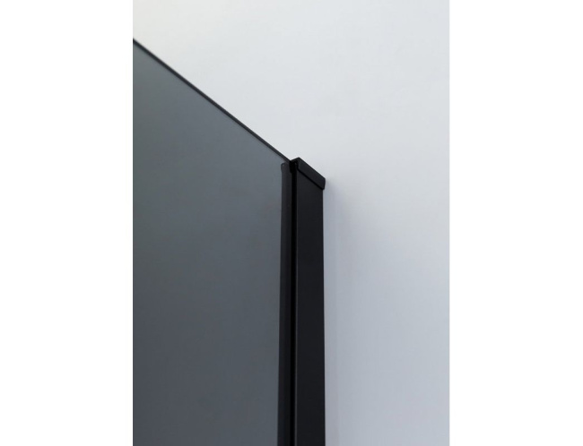 Cezares Slider (SLIDER-B-1-70/80-GRIGIO-NERO) профиль черный/стекло серое