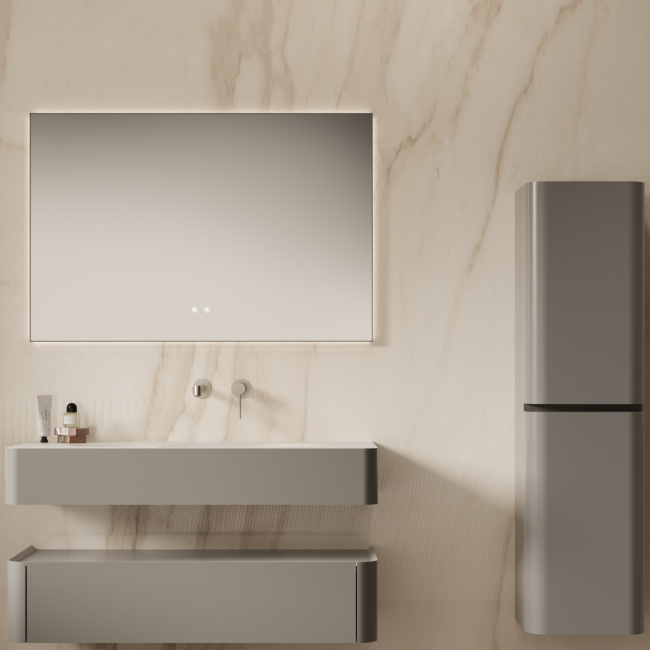 Vincea Caprise 1200 подвесная, 1 выкатной ящик soft close, светло-серый матовый