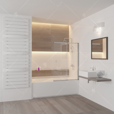 RGW SC-40 Хром/Прозрачное/4 мм (60-100) (Easy)/100*150