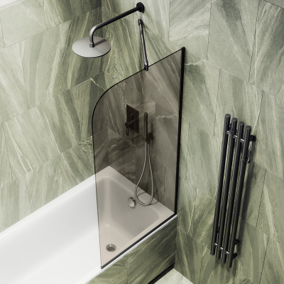 MaybahGlass в узком профиле, 6 мм, Стекло Бронза, 34x140 (MGV-127-6у) универсальная