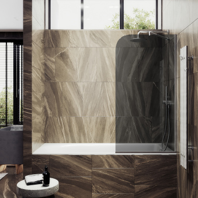 MaybahGlass в узком профиле, 6 мм, Стекло Графит, 34x140 (MGV-128-5у)