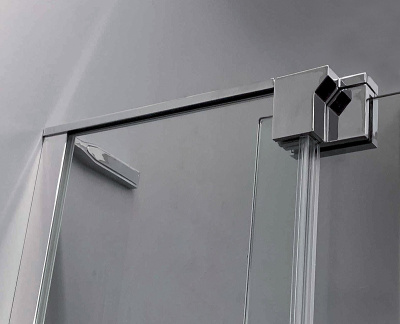 Cezares Slider 110х100 SLIDER-AH-2-90/100-100/110-BR-NERO профиль Черный матовый стекло бронзовое без поддона