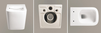 Ceruttispa MAIELLA Aria PP подвесной безободковый CT10479 (490x340x360)