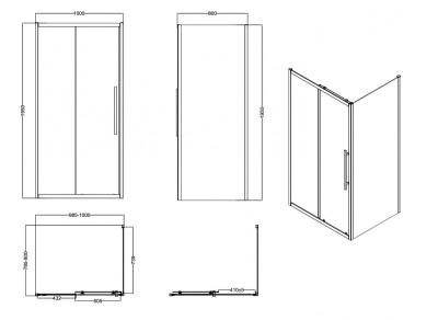 ESBANO ESF-108PS-GM (без поддона)