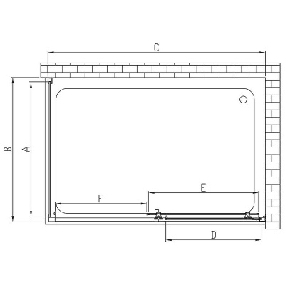 Vincea Alpha 110x90 VSR-3AL9011CLG профиль Брашированное золото стекло прозрачное без поддона