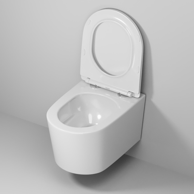 Grossman GR-4499SQ (520х360х365) безободковый,смыв торнадо,белый с тонкой крышкой,микролифт,1 место