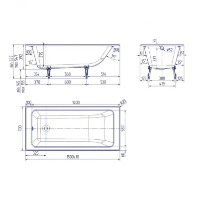 Delice Parallel 150х70 с антискользящим покрытием DLR220503-AS