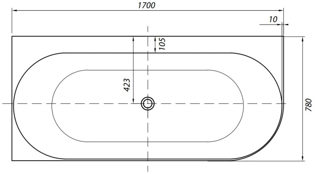 Allen Brau Priority 4 А 170x78 2.31004.21A белый матовый