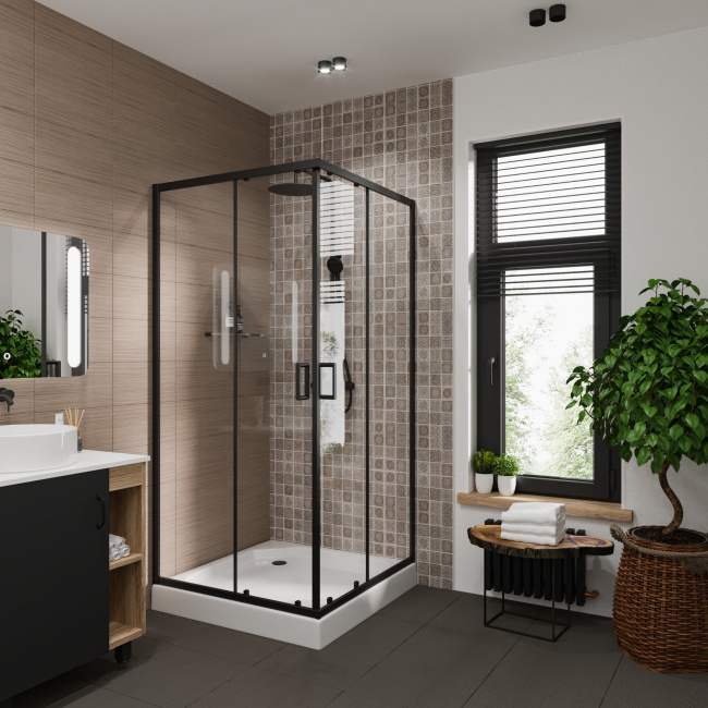 Niagara Nova NG-6809-08 BLACK 100x100 без поддона