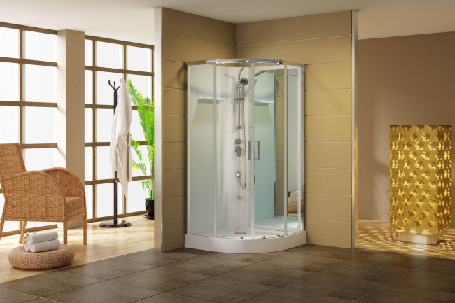 Aquanet Passion R 3.0 90x90, прозрачное стекло