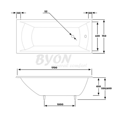 Byon Milan 170х75 Byon Milan 170х75