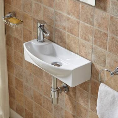 WeltWasser Aisbach 7946 GL-WT L 45,5x22 левый, белый глянец