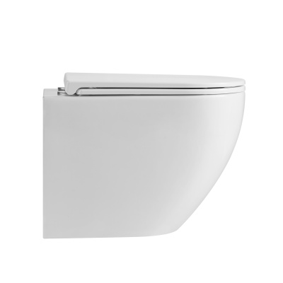 Grossman GR-4411MSQ (520х360х375) безободковый,смыв торнадо,белый матовый с тонкой крышкой,микролифт,1 место