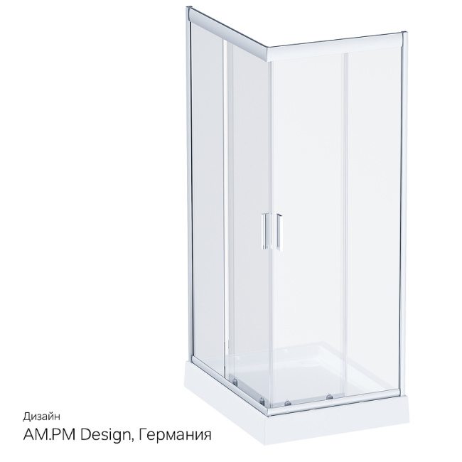AM.PM Gem 120x80 W90G-404-120280-MT профиль Хром матовый стекло прозрачное без поддона