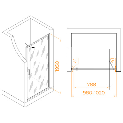 RGW SV-05-Gr Серый/Ribbed/8 мм (Easy)/100*195