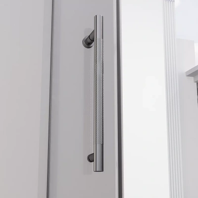 Veconi Premium Alassio GR, 1500х2000, брашированный графит, стекло прозрачное осветленное
