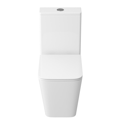 Grossman GR-4418SQ (610х365х825) безободковый,белый с тонкой крышкой,микролифт,смыв торнадо,2 места