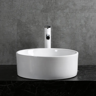 Ceruttispa CR7022 накладная, белая, круглая, с переливом 420х420х170