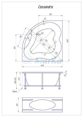 1Marka "CASSANDRA" 140*140 1Marka "CASSANDRA" 140*140