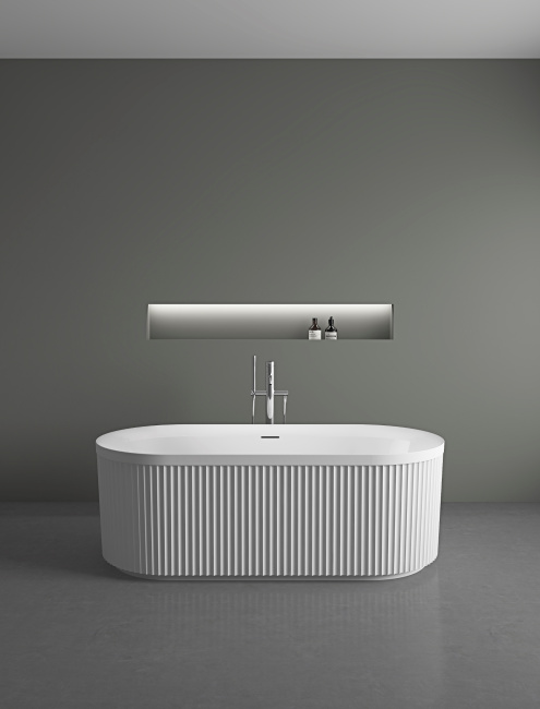 Vincea VBT-709-1700, 1700*800*585, цвет белый, щелевой перелив, слив белый