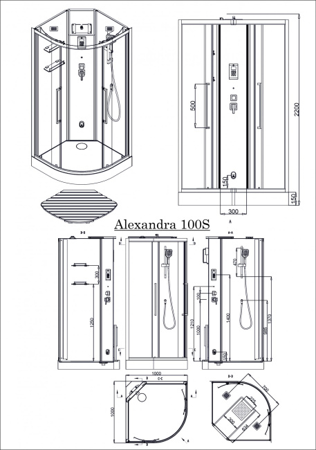 Acquazzone Alexandra 100S с паром