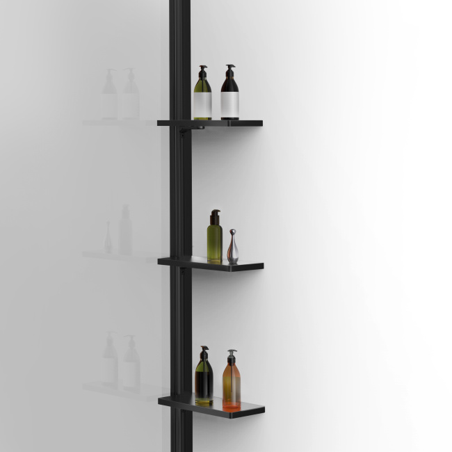 Vincea Walk-In VSW-1WSL120CLB, 1200*2000, черный матовый, стекло прозрачное