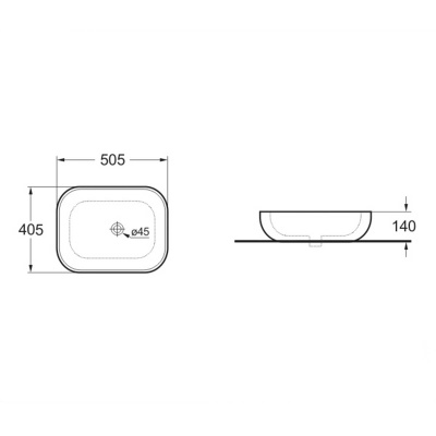Vincea VBS-101MC, накладная, цвет капучино матовый