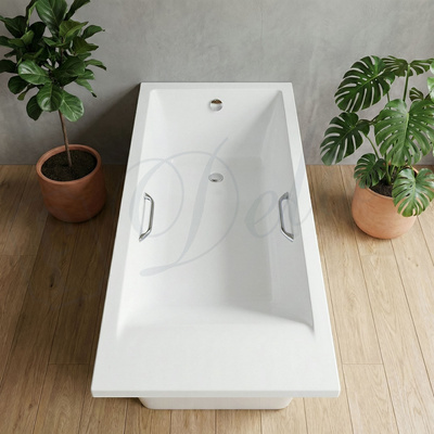 Delice Diapason Ultra с узким бортом 170х70 глянцевая с ручками Хром DLR330049R-G