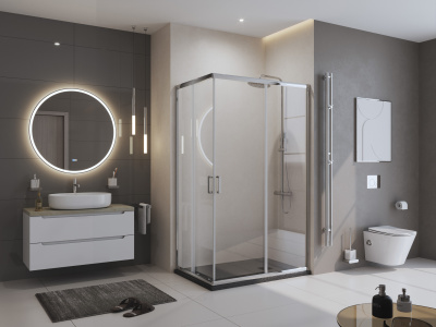 BelBagno UNO TRAY-MR-UNO-AH-120/90-35-NERO-NO