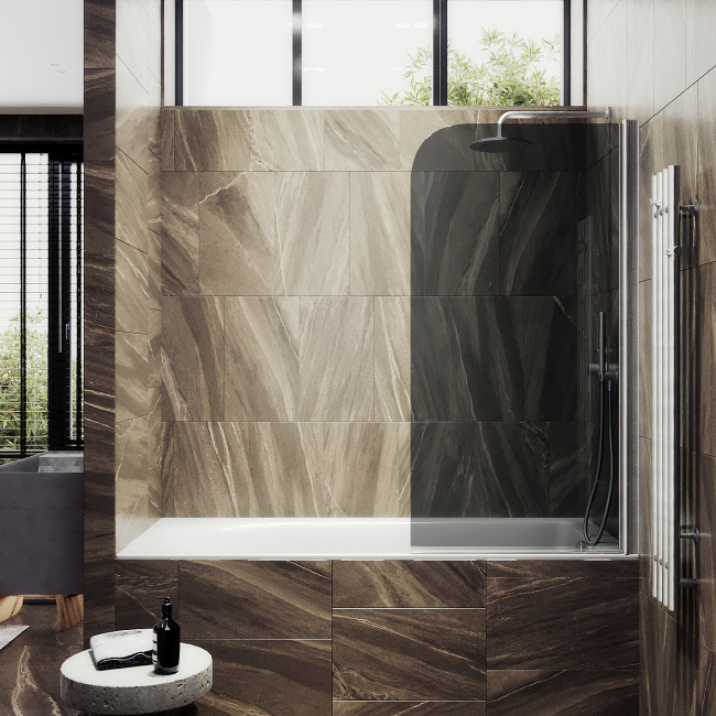 MaybahGlass поворотная на монопетле, 6 мм, Стекло Графит, 50x140 (MGV-608-5) универсальная