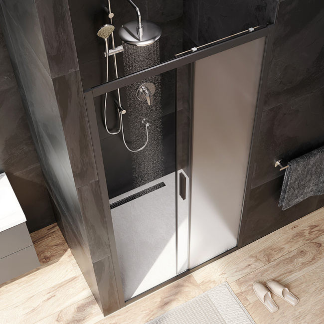 AM.PM Gem Solo 100 W90G-100-1-195BM профиль Черный матовый стекло матовое-прозрачное