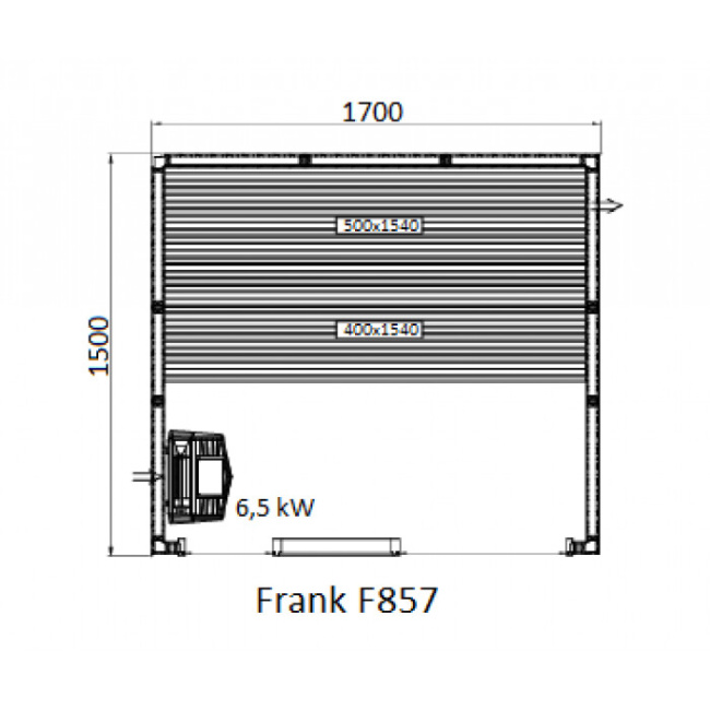 Frank F 851 (210x150x210) Кедр Экстра