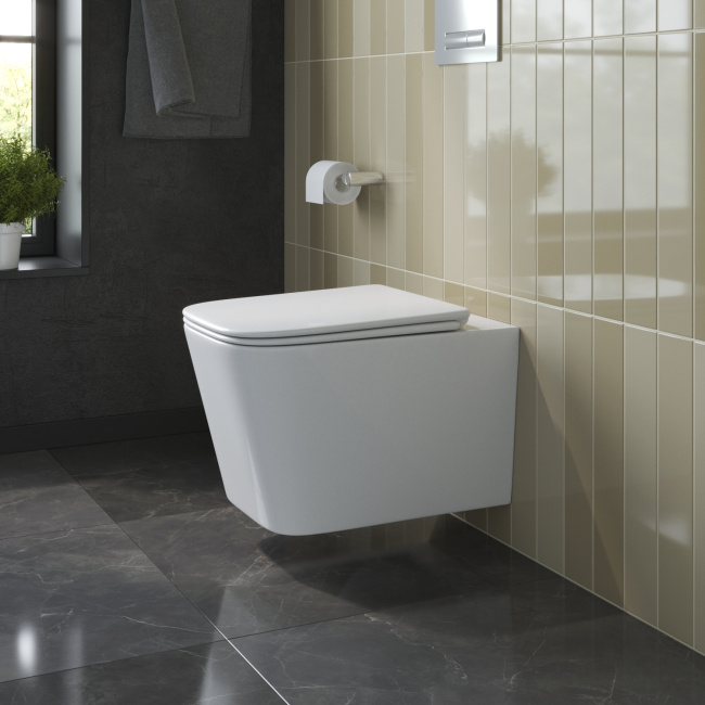 BelBagno DUE-TOR BB5171CH-TOR/SC безободковый с сиденьем и смывом TORNADO (чаша)