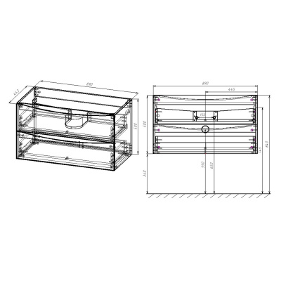 Vincea Mia 900 V.Oak VMC-2MA900VO