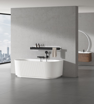 Vincea VBT-706-1700, 1700*800*585, цвет белый, щелевой перелив, слив белый