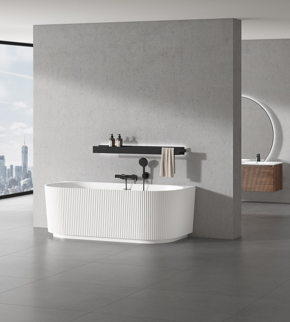 Vincea VBT-706-1700, 1700*800*585, цвет белый, щелевой перелив, слив белый