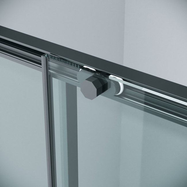 Grossman 120.K33.05.1180.21.00 Style (110*80*195) черный матовый, стекло прозрачное, 2 места без поддона