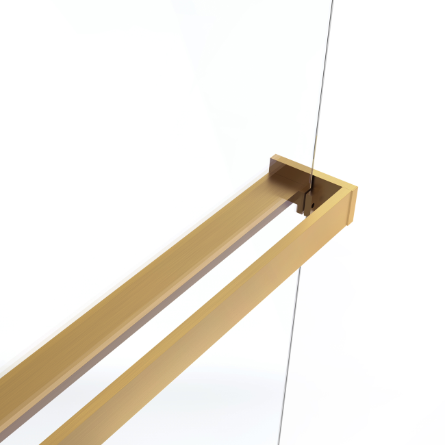 Vincea Walk-In VSW-1HR110CLG, 1100*2000, матовый золотой, стекло прозрачное