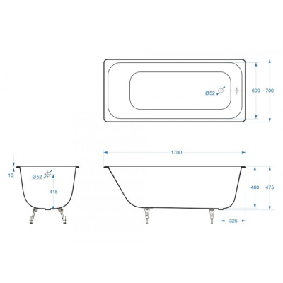 Delice Aurora 170х70 с антискользящим покрытием DLR230605-AS