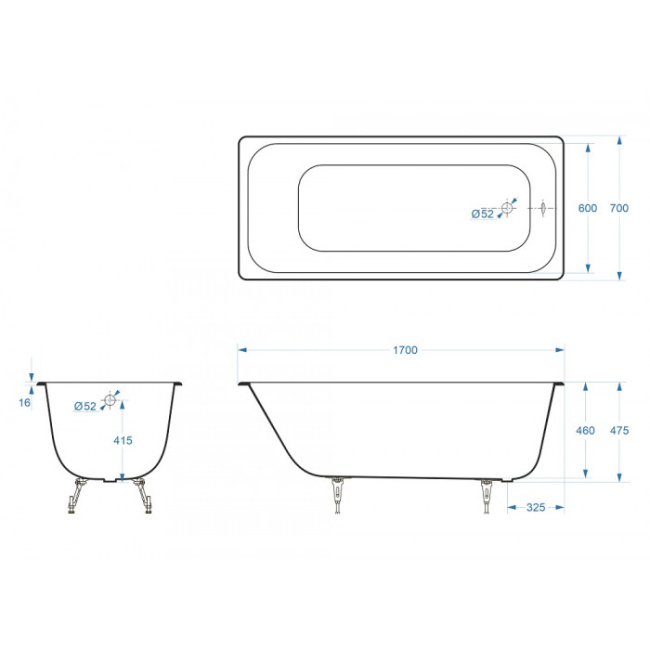 Delice Aurora 170х70 с антискользящим покрытием DLR230605-AS