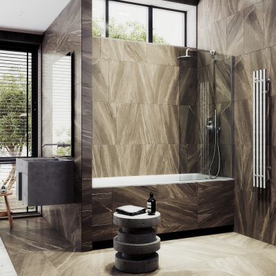 MaybahGlass в широком профиле, 8 мм, Стекло Бесцветное, 30x140 (MGV-248-5ш)