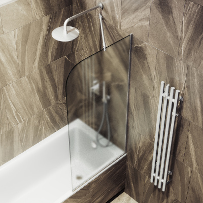 MaybahGlass в узком профиле, 6 мм, Стекло Сатин, 34x140 (MGV-130-5у)